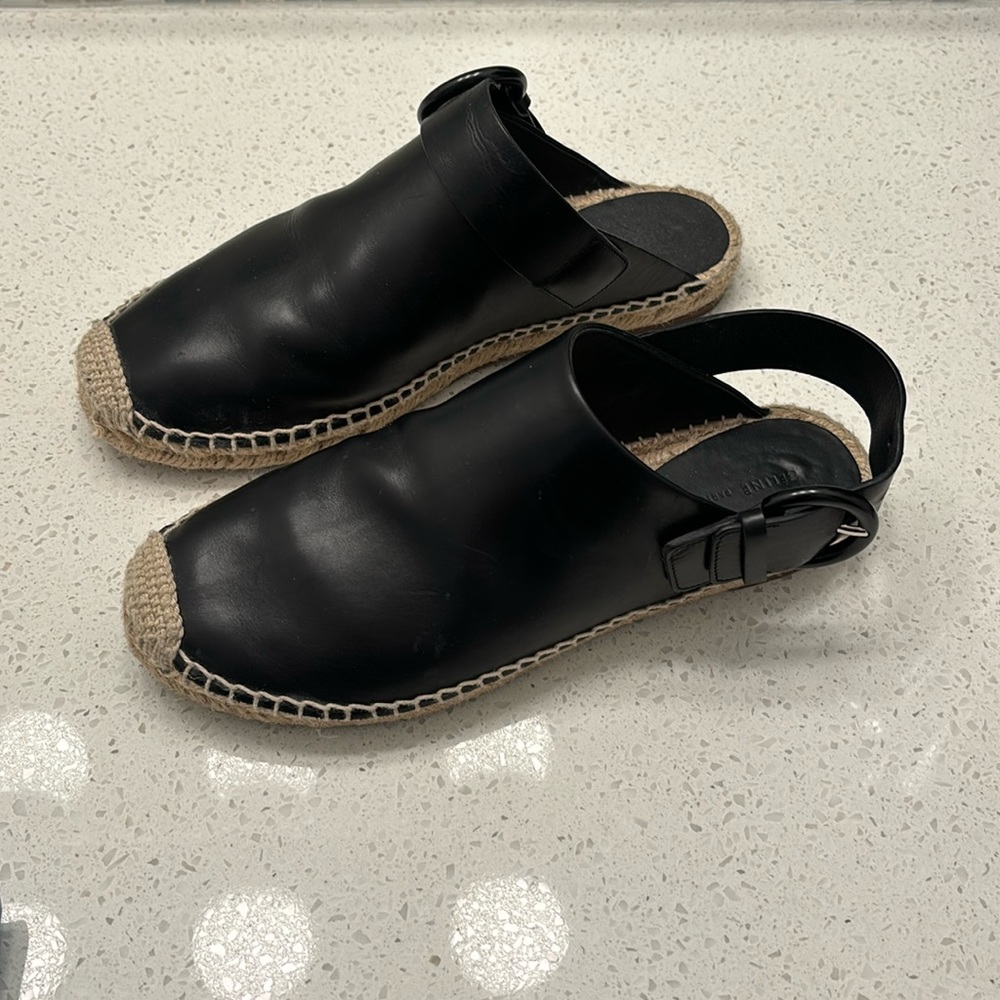 Celine Black Espadrilles Sz 36